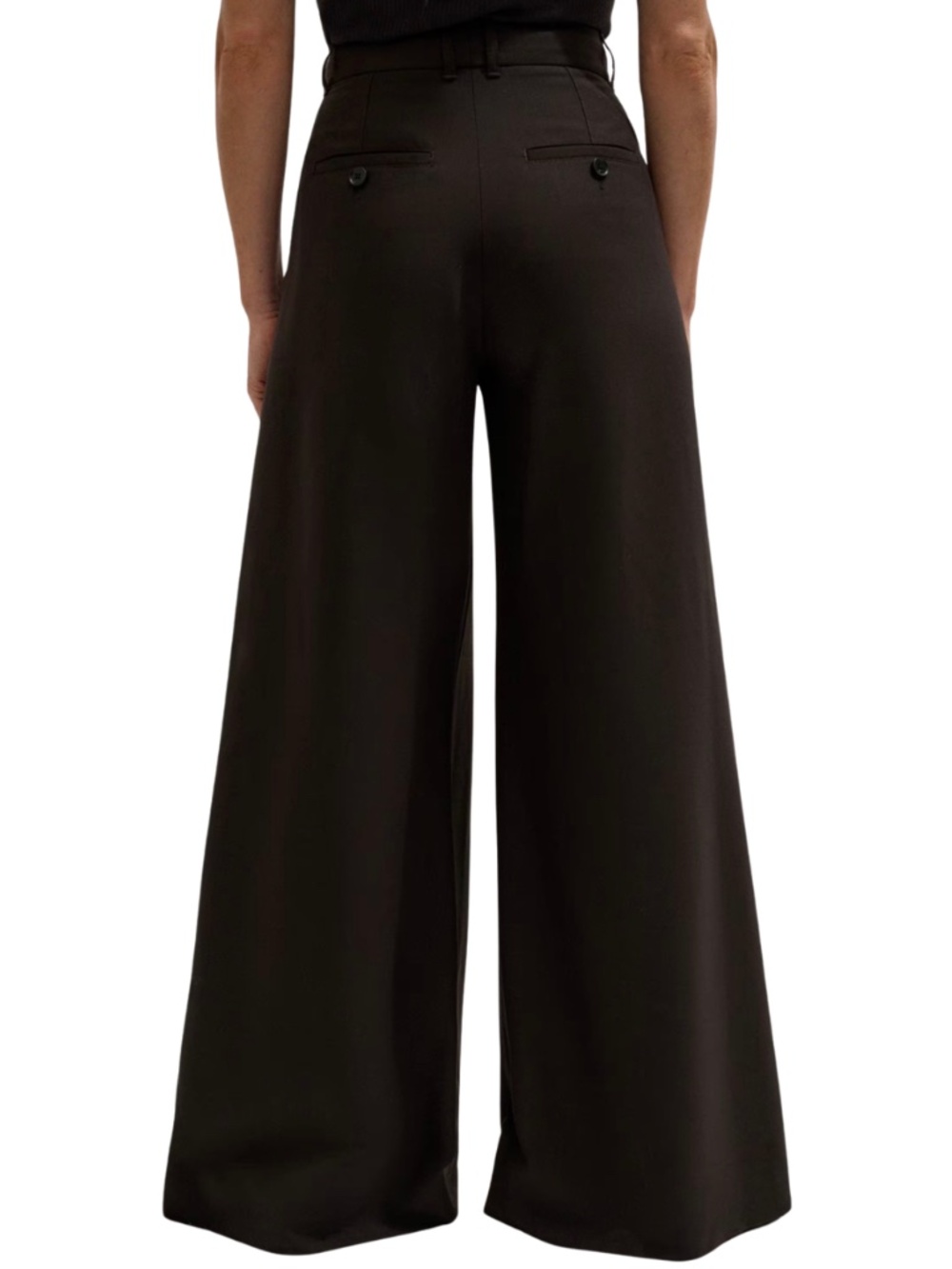 ME+EM Ultra Wide-Leg Pant Ganache Brown $445 NWOT Sz 6 - Picture 5 of 5